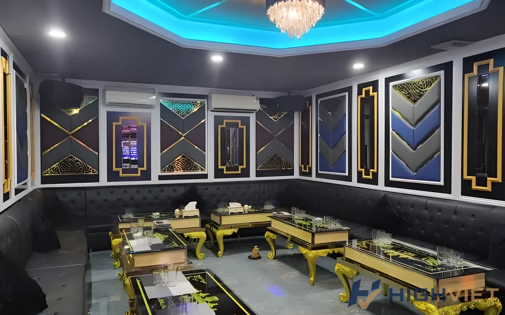 블랙골드 컨셉 KTV 방 이미지